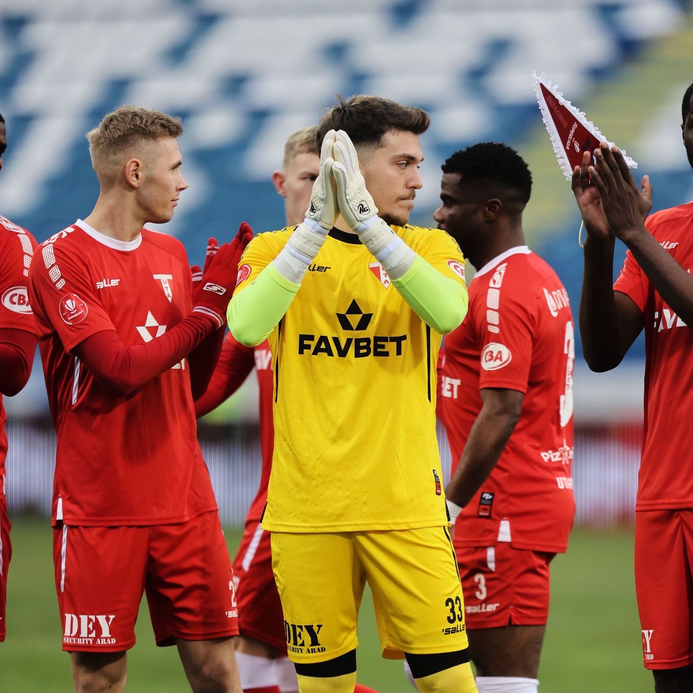 Andrei Gorcea, debut cu succes în poarta celor de la Uta Arad.